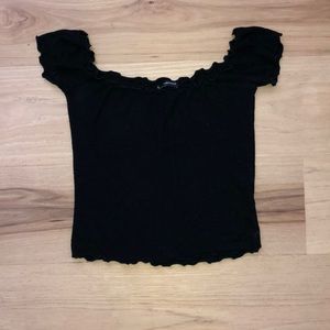 Black brandy Melville off the shoulder top